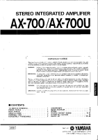 Yamaha AX-700-Parts-List